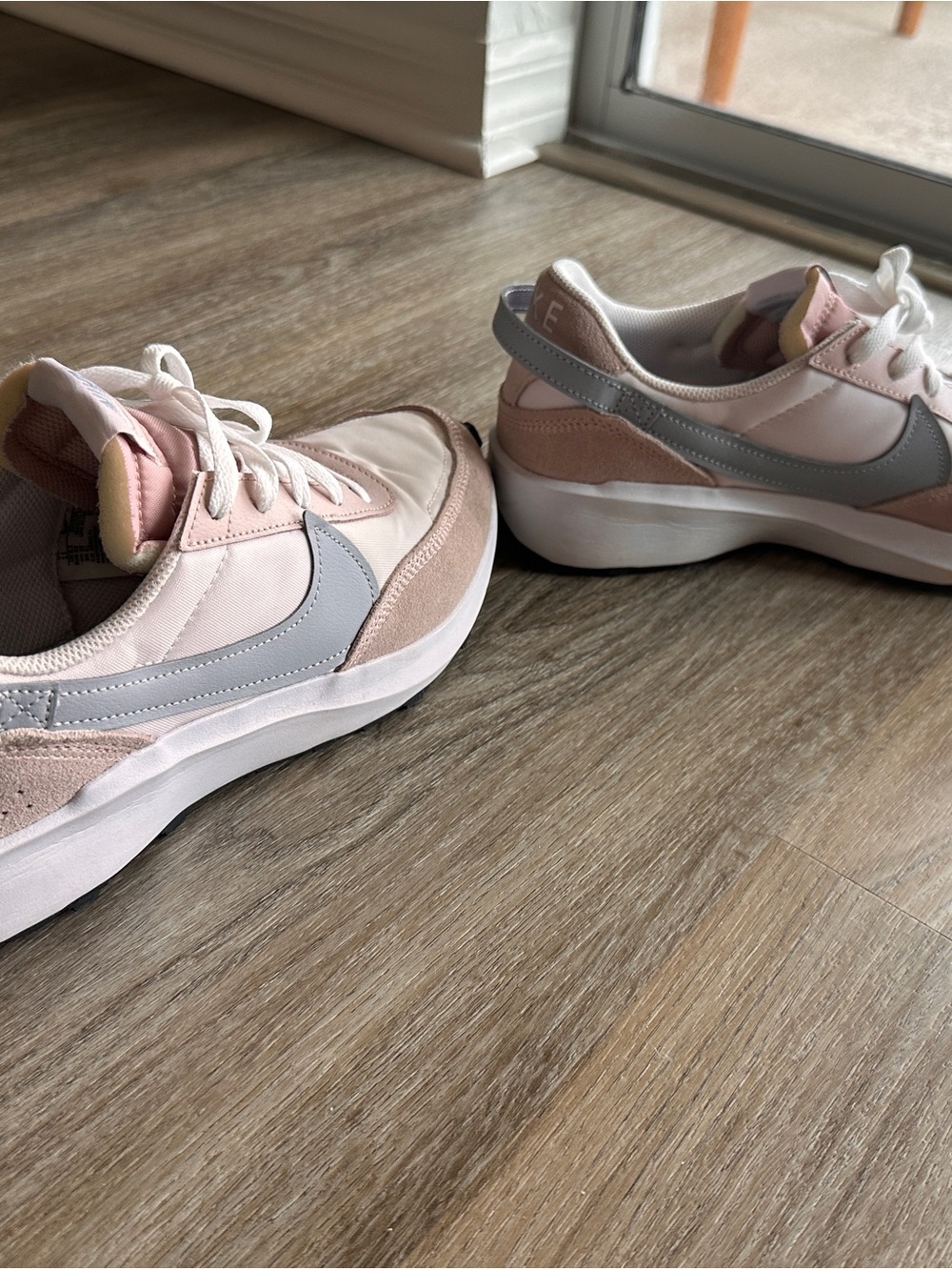 Nike Waffle Sneakers- Pink Oxford